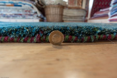 Hand-Knotted Gabbeh Rug From Iran (Persian)