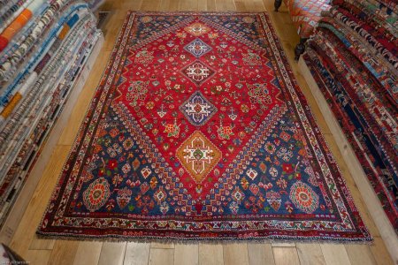 Hand-Knotted Qashgai Rug From Iran (Persian)