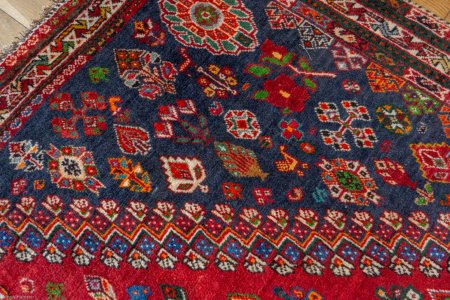 Hand-Knotted Qashgai Rug From Iran (Persian)