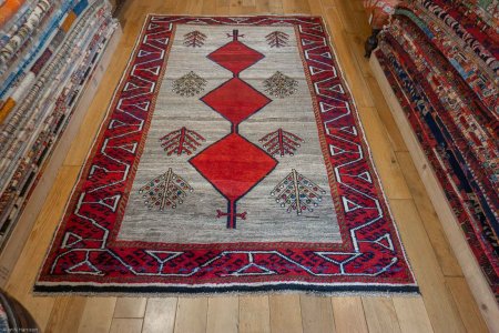 Hand-Knotted Gabbeh Rug From Iran (Persian)