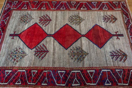 Hand-Knotted Gabbeh Rug From Iran (Persian)
