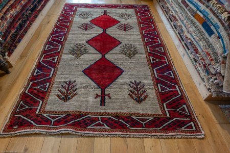 Hand-Knotted Gabbeh Rug From Iran (Persian)
