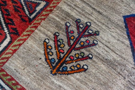 Hand-Knotted Gabbeh Rug From Iran (Persian)