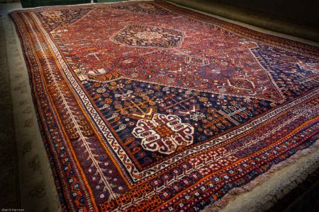 Hand-Knotted Qashgai Rug From Iran (Persian)