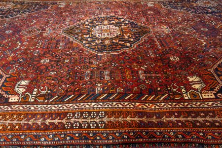 Hand-Knotted Qashgai Rug From Iran (Persian)