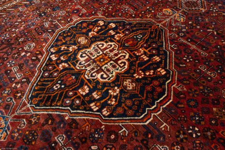 Hand-Knotted Qashgai Rug From Iran (Persian)