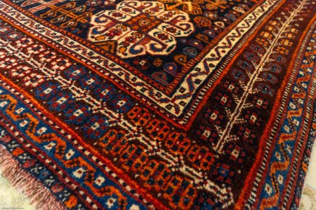 Hand-Knotted Qashgai Rug From Iran (Persian)
