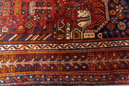 Hand-Knotted Qashgai Rug From Iran (Persian)
