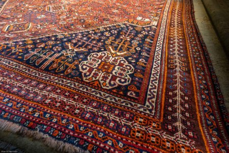 Hand-Knotted Qashgai Rug From Iran (Persian)