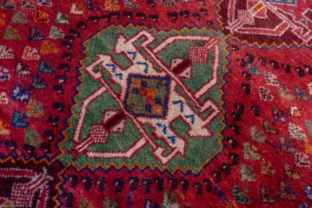 Hand-Knotted Qashgai Rug From Iran (Persian)