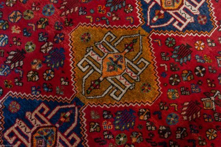 Hand-Knotted Qashgai Rug From Iran (Persian)
