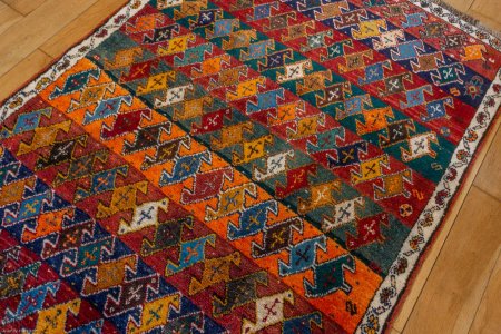 Hand-Knotted Qashgai Rug From Iran (Persian)