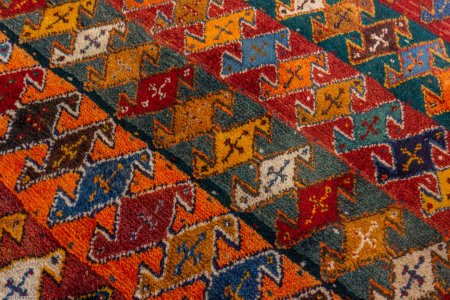 Hand-Knotted Qashgai Rug From Iran (Persian)