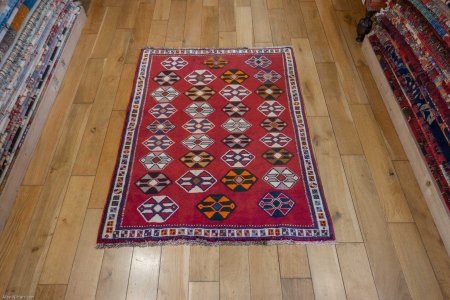 Hand-Knotted Qashgai Rug From Iran (Persian)