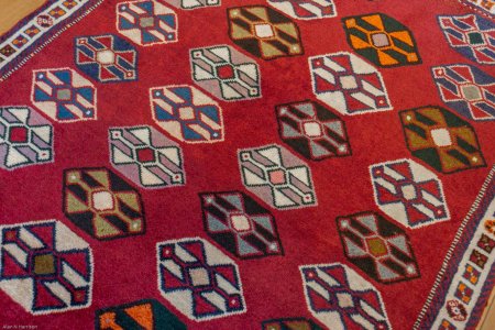 Hand-Knotted Qashgai Rug From Iran (Persian)