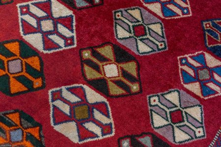 Hand-Knotted Qashgai Rug From Iran (Persian)