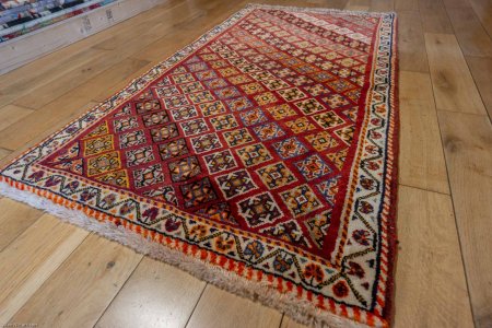 Hand-Knotted Qashgai Runner From Iran (Persian)