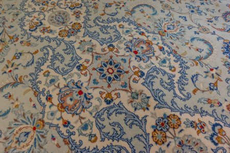 Hand-Knotted Kashan Rug From Iran (Persian)