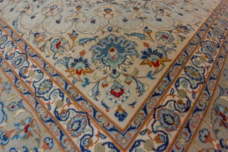 Hand-Knotted Kashan Rug From Iran (Persian)