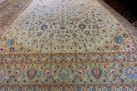 Hand-Knotted Kashan Rug From Iran (Persian)