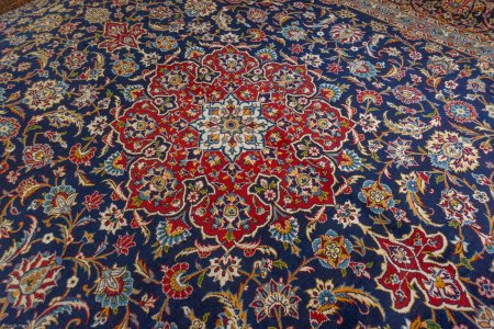 Hand-Knotted Kashan Rug From Iran (Persian)