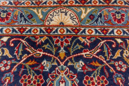 Hand-Knotted Kashan Rug From Iran (Persian)