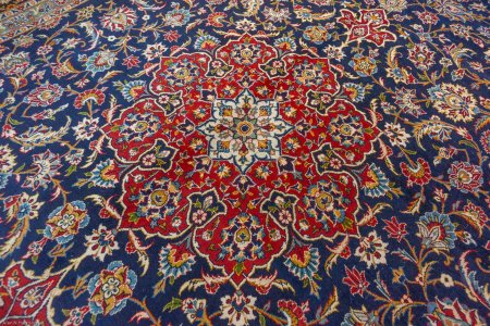 Hand-Knotted Kashan Rug From Iran (Persian)