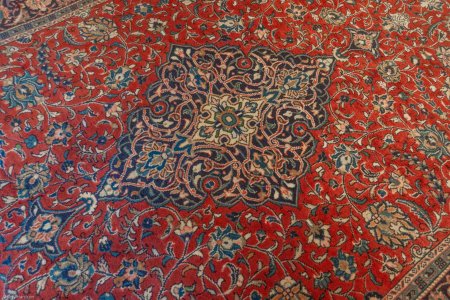 Hand-Knotted Sarouq Rug From Iran (Persian)