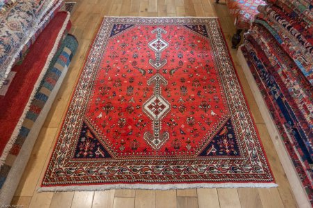 Hand-Knotted Nasrabad Rug From Iran (Persian)