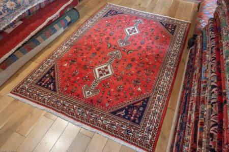 Hand-Knotted Nasrabad Rug From Iran (Persian)