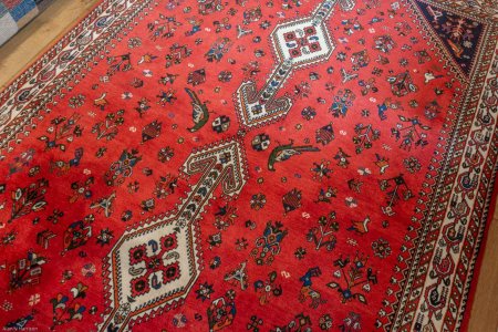 Hand-Knotted Nasrabad Rug From Iran (Persian)