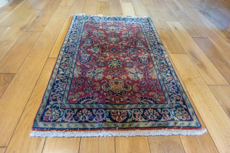 Hand-Knotted Mashad Palace Rug From India
