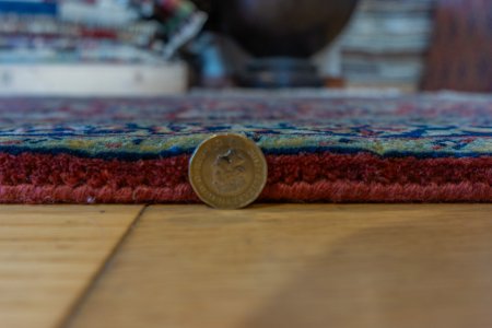 Hand-Knotted Mashad Palace Rug From India