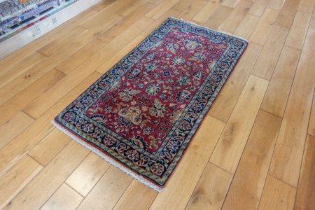 Hand-Knotted Mashad Palace Rug From India