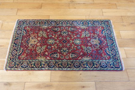 Hand-Knotted Mashad Palace Rug From India