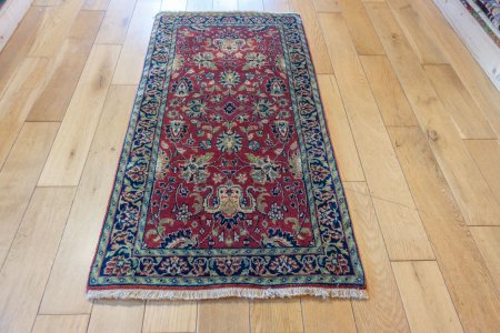 Hand-Knotted Mashad Palace Rug From India