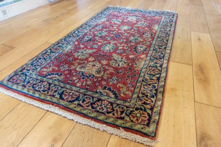 Hand-Knotted Mashad Palace Rug From India