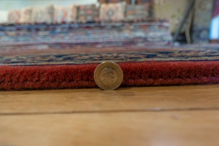 Hand-Knotted Mashad Palace Rug From India
