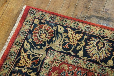 Hand-Knotted Mashad Palace Rug From India