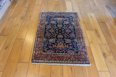Hand-Knotted Mashad Palace Rug From India