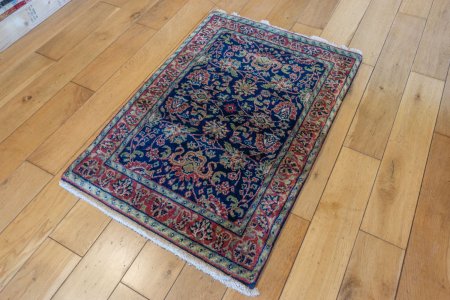 Hand-Knotted Mashad Palace Rug From India