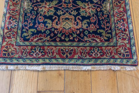 Hand-Knotted Mashad Palace Rug From India
