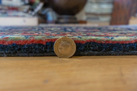Hand-Knotted Mashad Palace Rug From India
