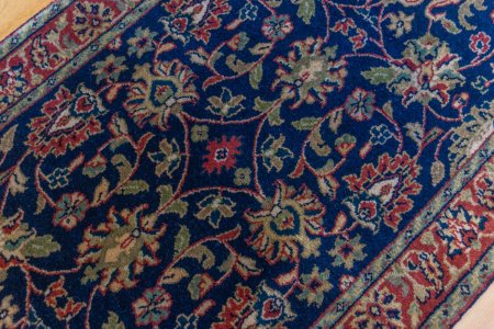Hand-Knotted Mashad Palace Rug From India