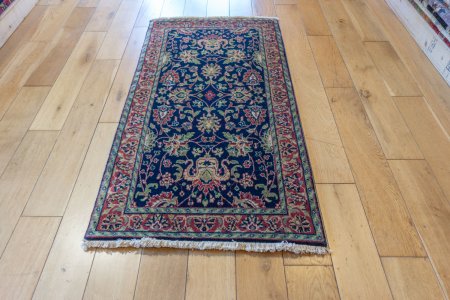 Hand-Knotted Mashad Palace Rug From India