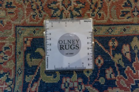 Hand-Knotted Mashad Palace Rug From India