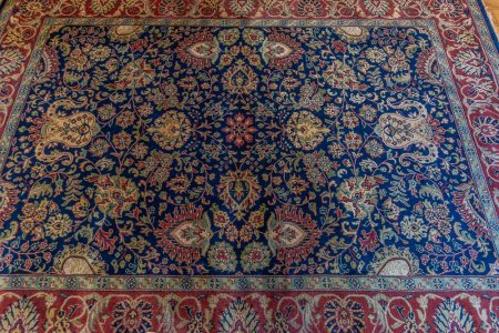 Hand-Knotted Mashad Palace Rug From India