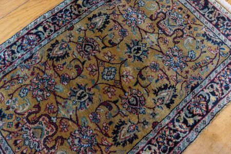 Hand-Knotted Mashad Palace Rug From India