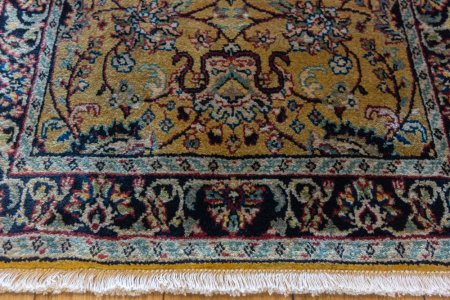 Hand-Knotted Mashad Palace Rug From India