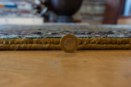 Hand-Knotted Mashad Palace Rug From India